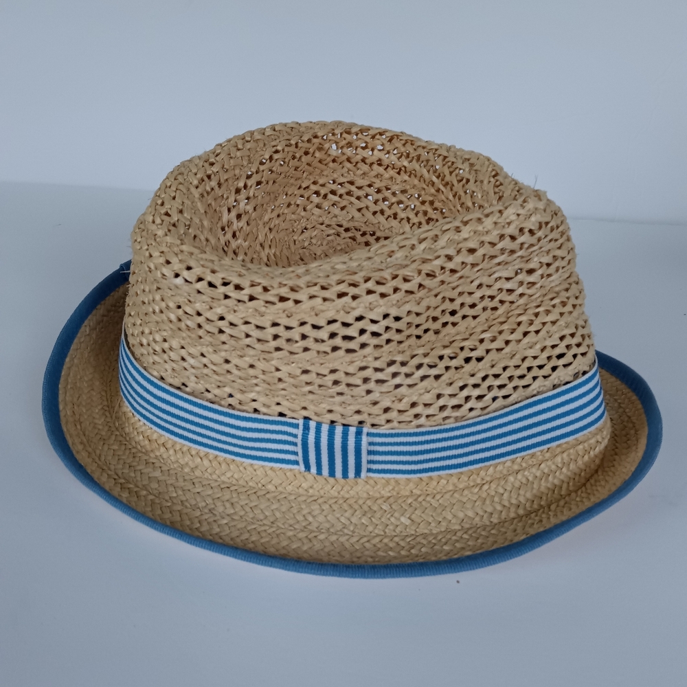 Faconnable Vintage Men's Straw Hat Size EU 56R (US 7)